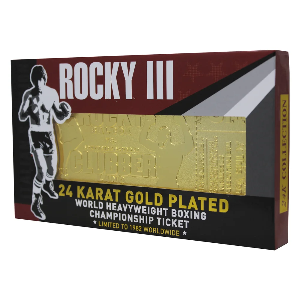 Rocky - 24K Verguld Gevechtsticket Rocky V Clubber Lang Afbeelding 1