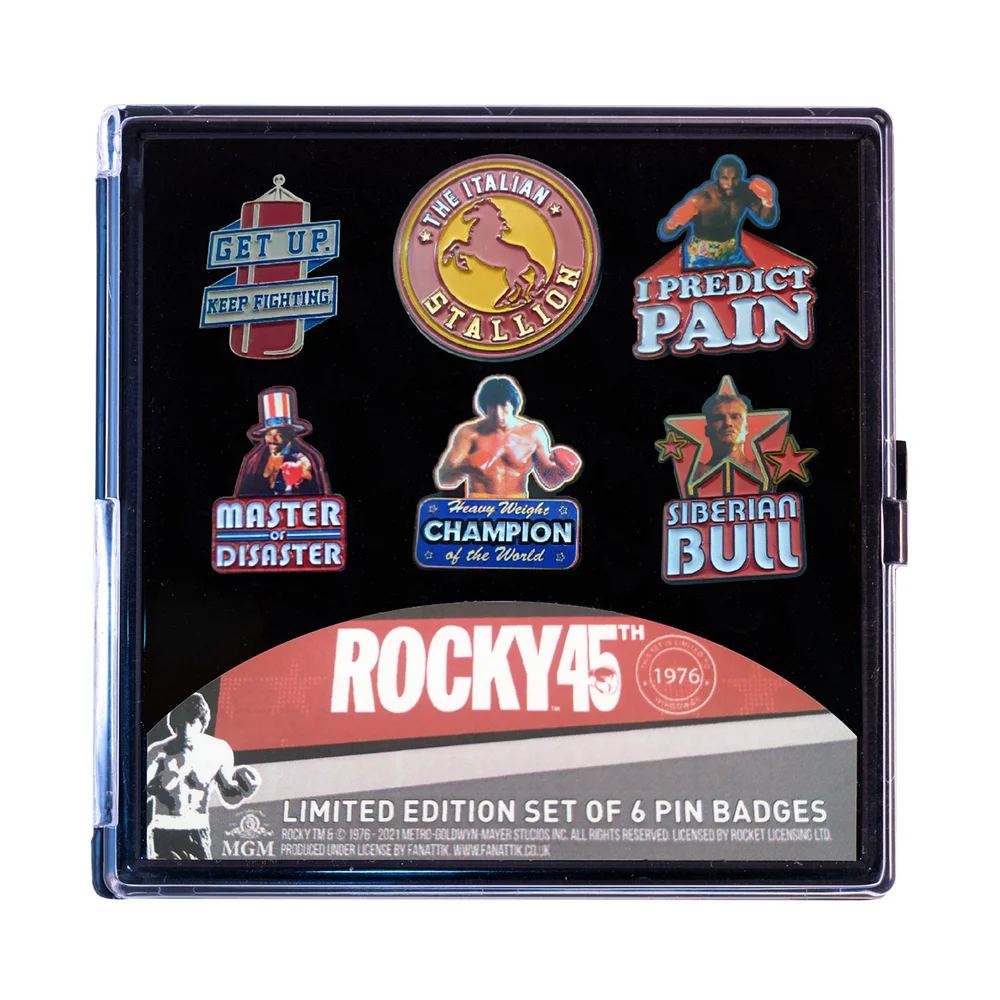 Rocky - 6-pack van Premium Limited Edition Pin Badges Afbeelding 1