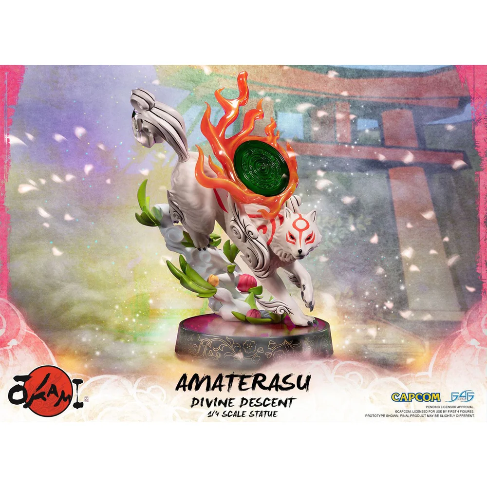 First 4 Figures - Okami Amaterasu Divine Descent Resin Beeldje Afbeelding 1