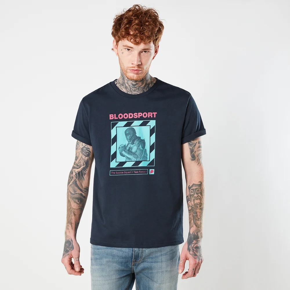 Suicide Squad Bloodsport Unisex T-Shirt - Navy - S Afbeelding 1