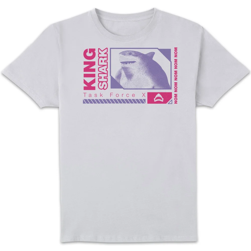 Suicide Squad King Shark Unisex T-Shirt - White - S Afbeelding 1