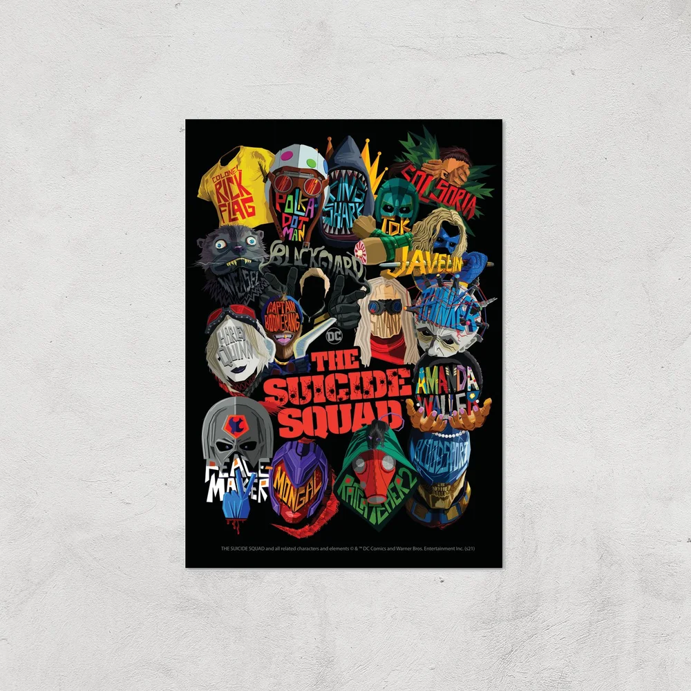 Suicide Squad Poster Giclee Art Print - A4 - Print Only Afbeelding 1