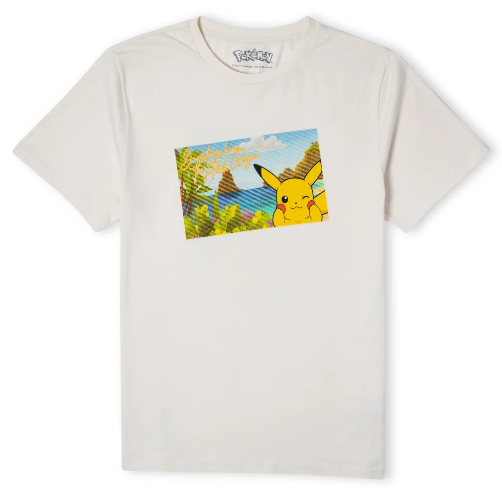 Pokémon Pikachu Exploring The Alola Region Unisex T-Shirt - Cream - L Afbeelding 1