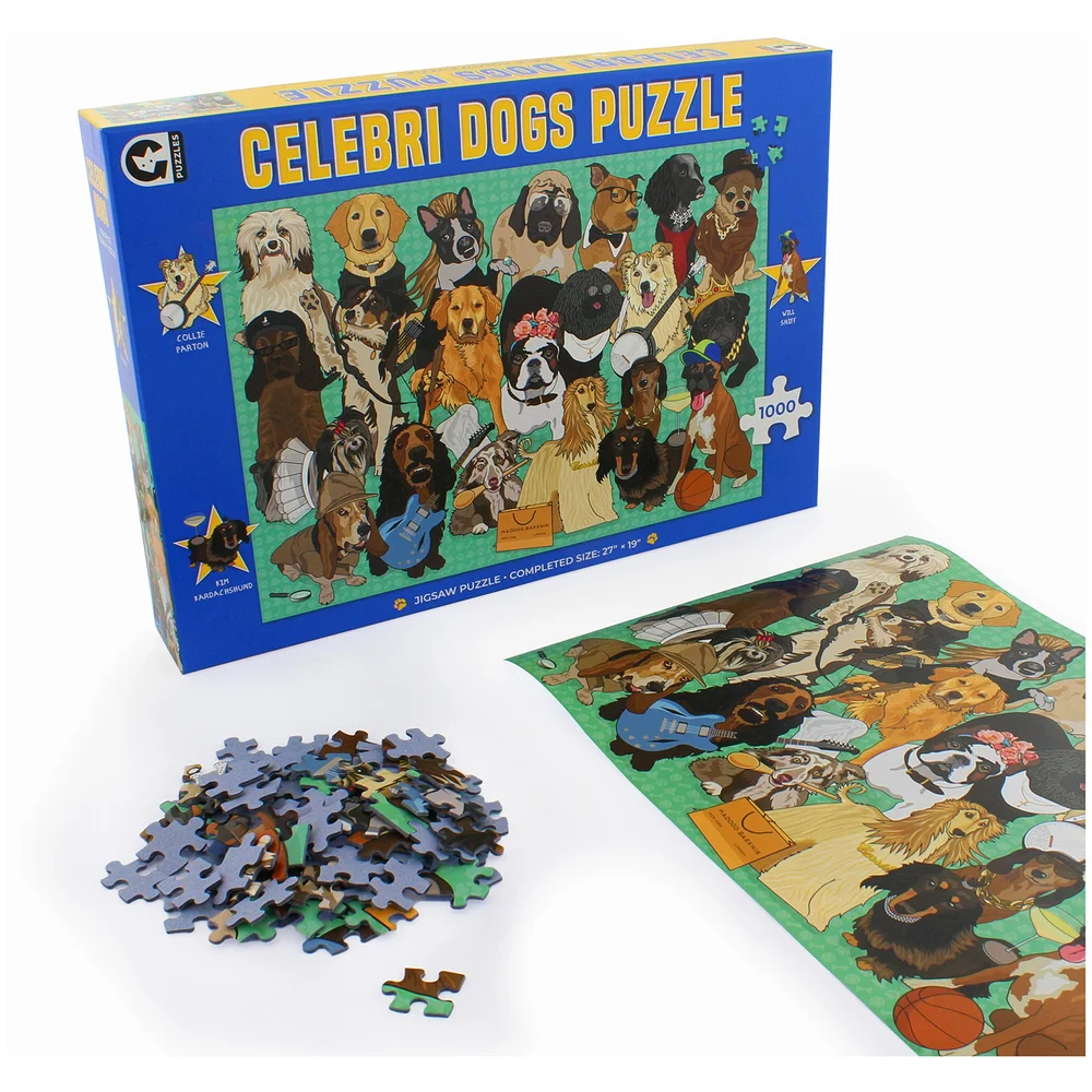 Celebri Dogs Jigsaw Puzzle Afbeelding 1