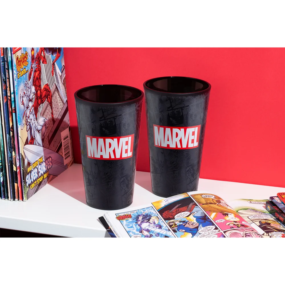 Marvel Logo Glass Afbeelding 1