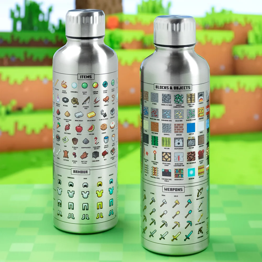 Minecraft Metal Water Bottle Afbeelding 1