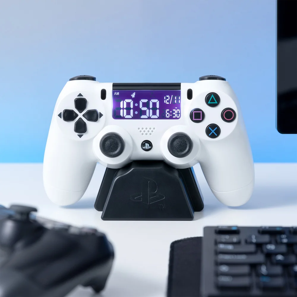 Playstation White Controller Alarm Clock Afbeelding 1