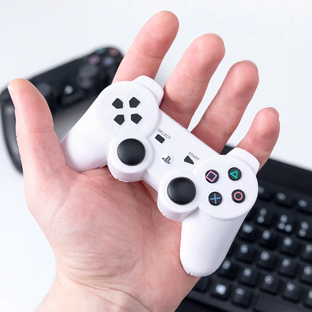 Playstation White Controller Stress Ball Afbeelding 1