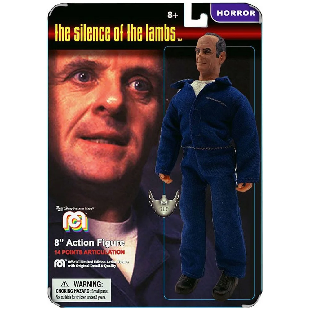 Mego 20 cm Silence of the Lambs Hannibal Lecter Action Figure (Kaart Variant) Afbeelding 1