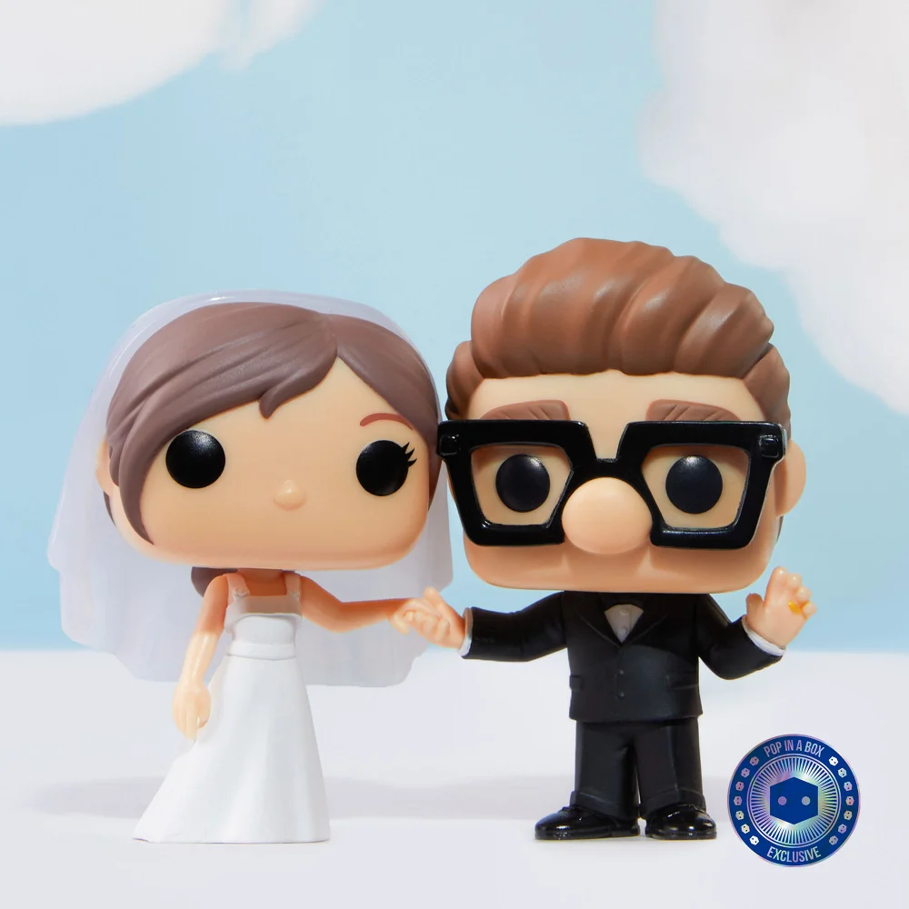 PIAB EXC Disney Up Ellie & Carl Wedding 2-Pack Funko Pop! Vinyl Afbeelding 1