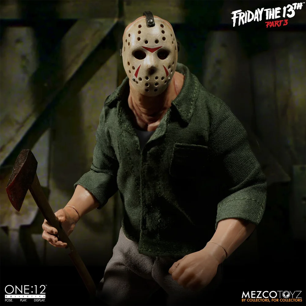 Mezco One:12 Collective Friday The 13th Part 3 Jason Voorhees Actiefiguur Afbeelding 1