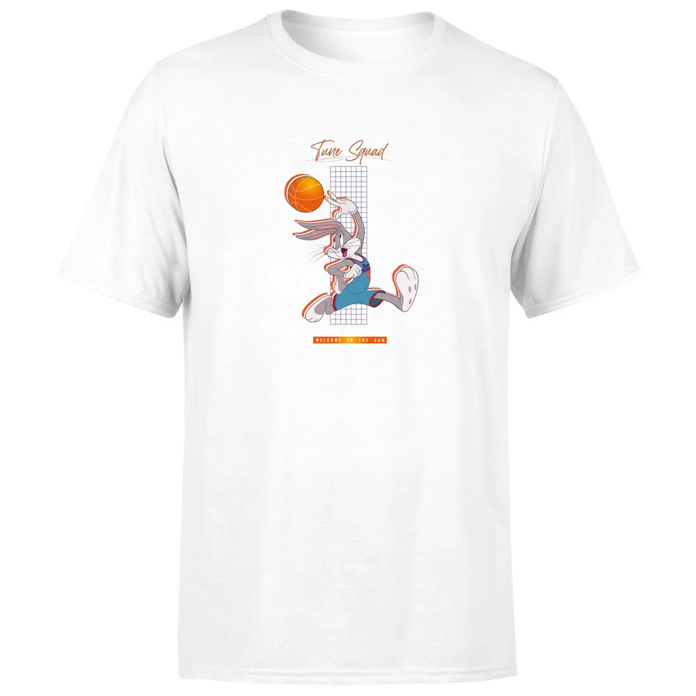 Space Jam Bugs Bunny Basketball Unisex T-Shirt - White - S Afbeelding 1
