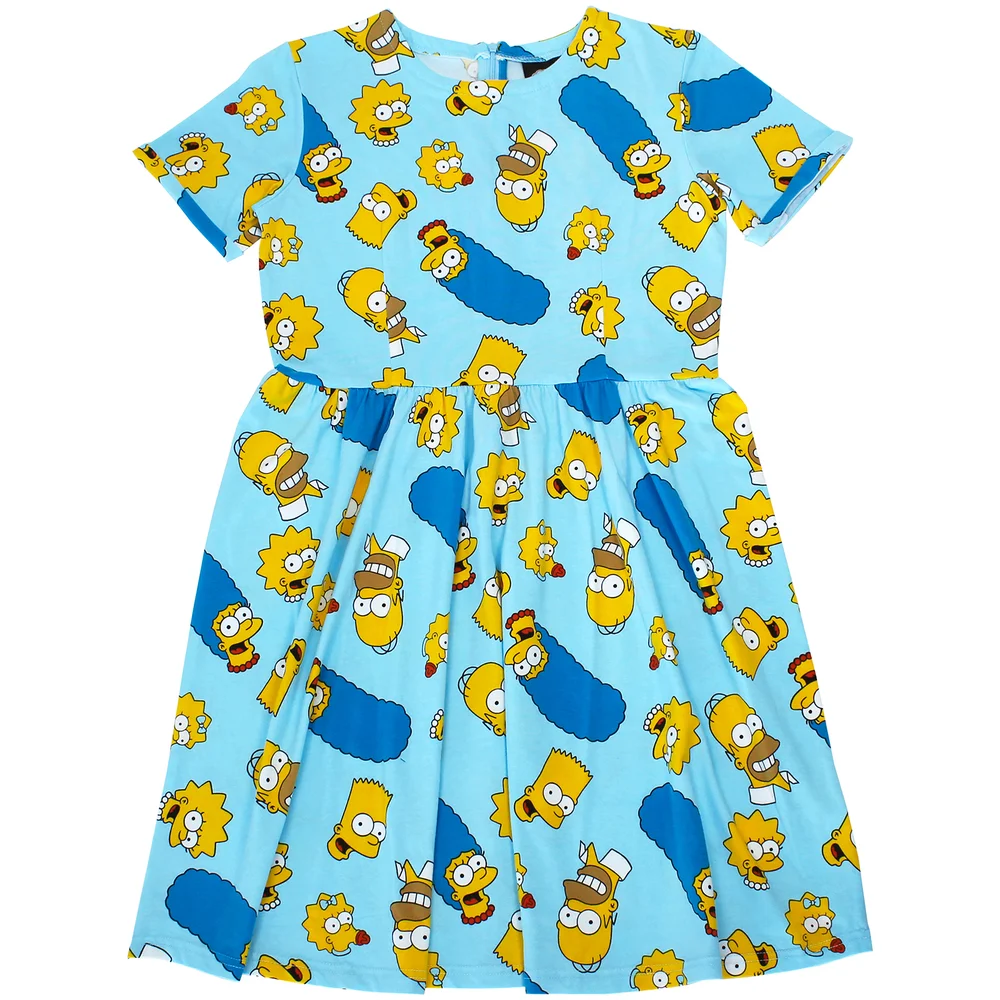 Cakeworthy x The Simpsons - Simpsons Family Toss Print Dress - S Afbeelding 1