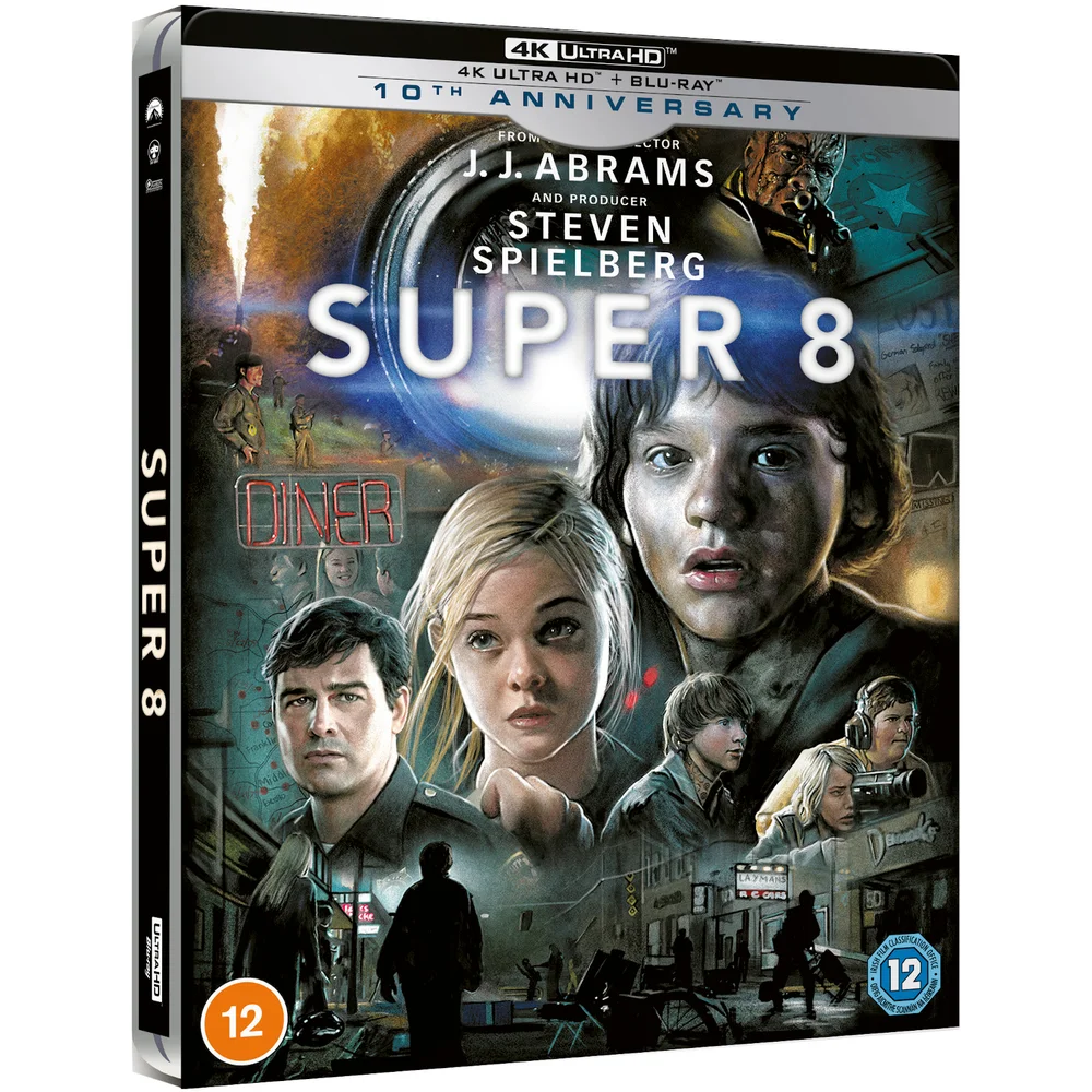 Super 8 10e Jubileum - Zavvi Exclusief 4K Ultra Steelbook (Inclusief Blu-ray) Afbeelding 1