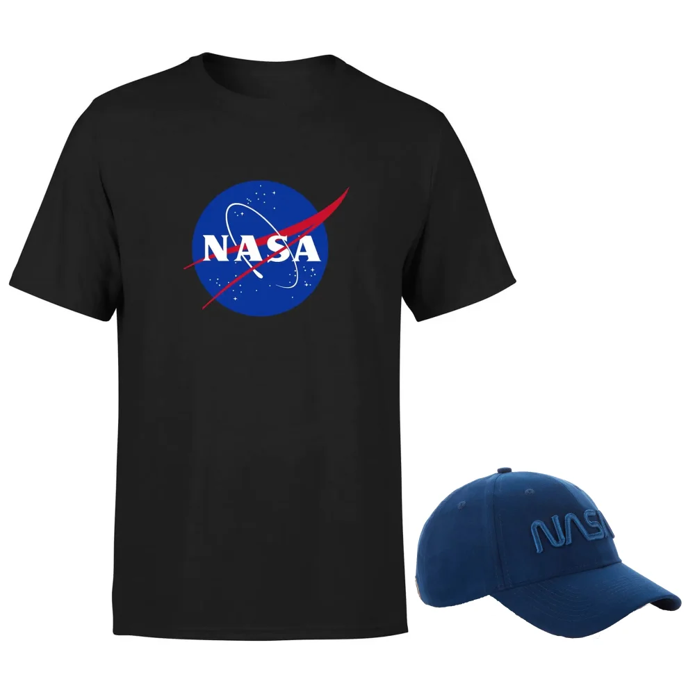 NASA Navy Cap & Nasa T-Shirt Bundle - Heren - S Afbeelding 1