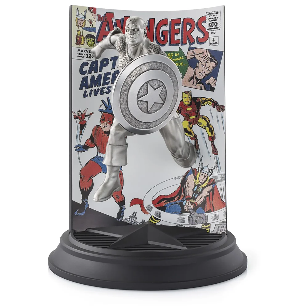 Royal Selangor Limited Edition Marvel Captain America The Avengers #4 Pewter Statue Afbeelding 1
