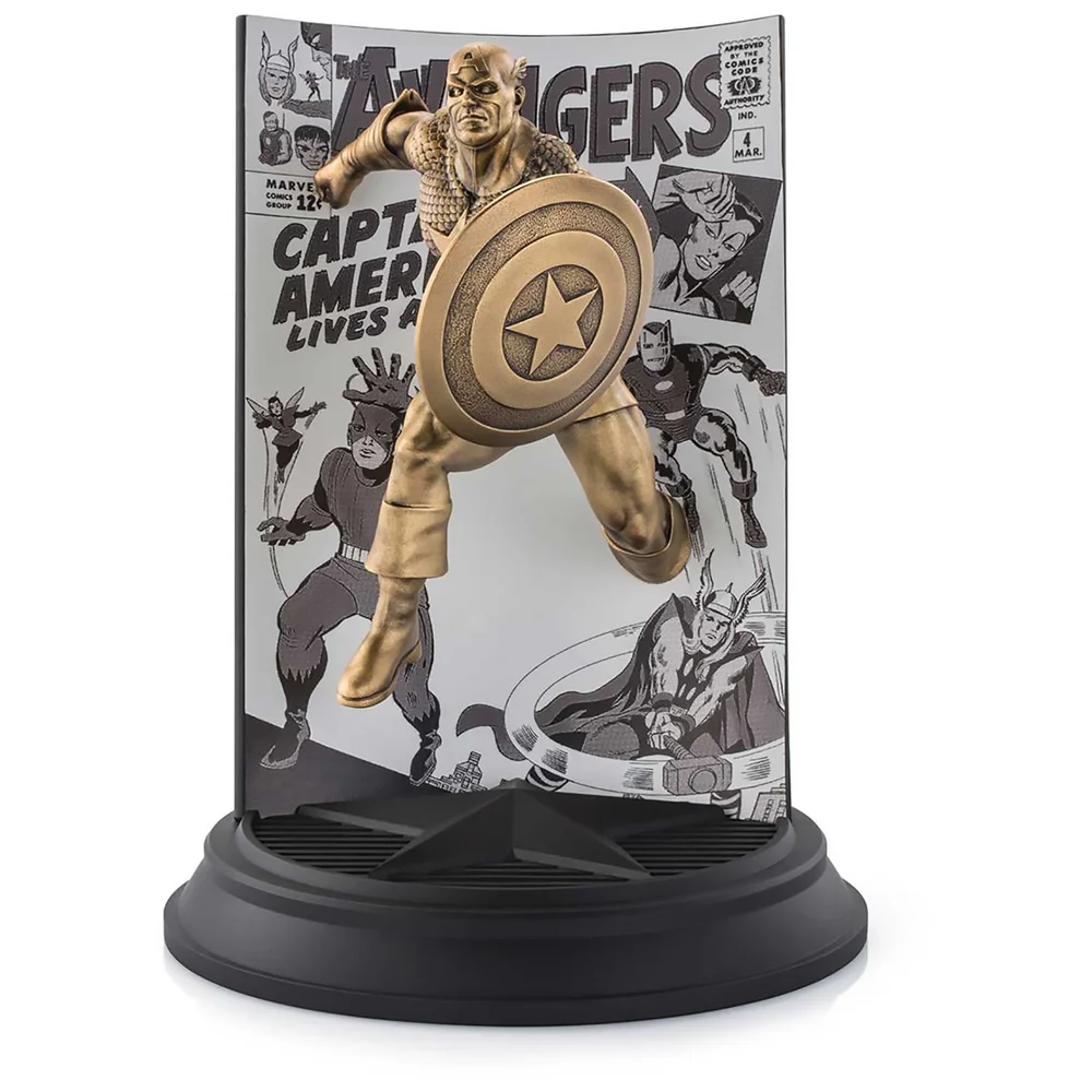 Royal Selangor Limited Edition Verguld Captain America The Avengers #4 Beeld Afbeelding 1
