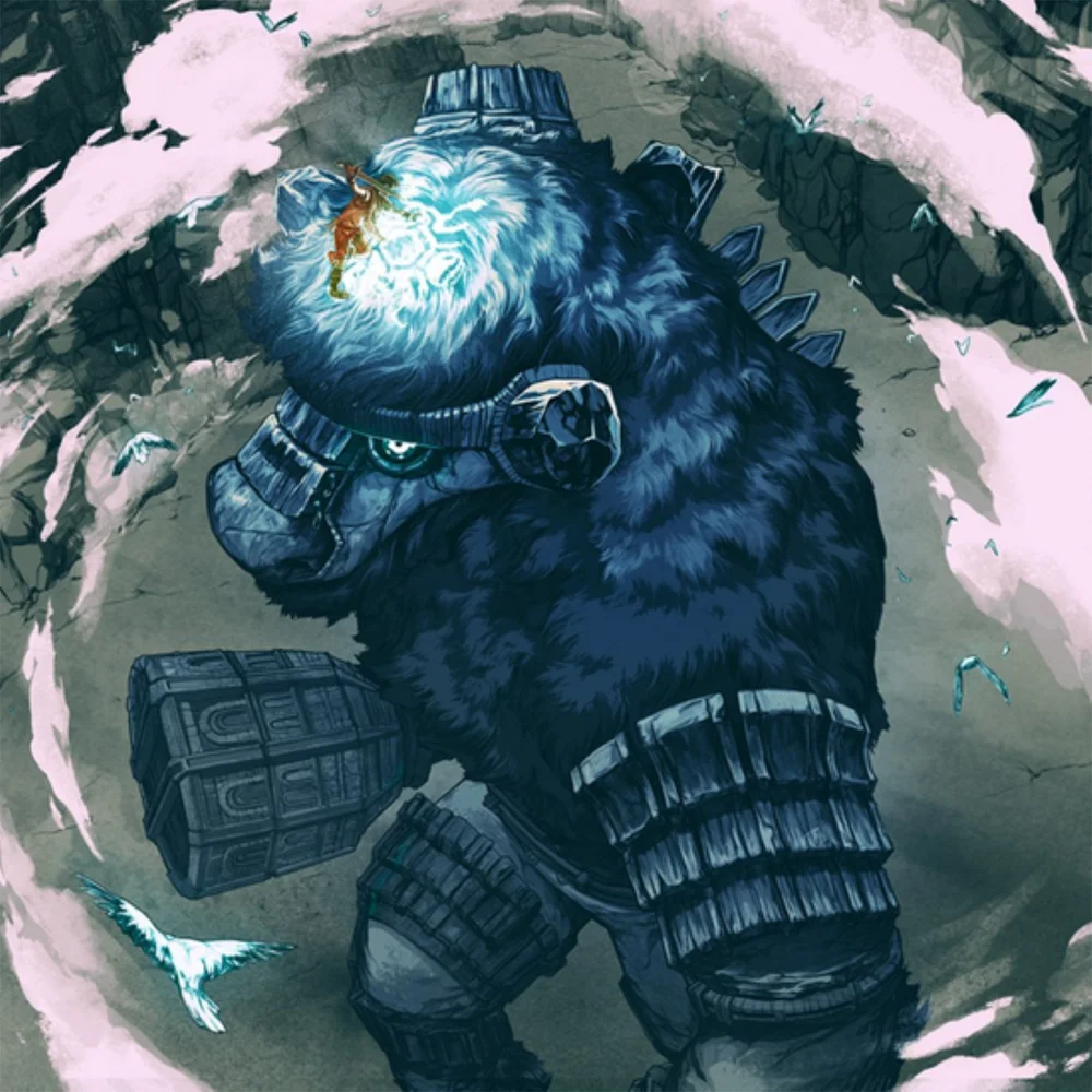 iam8bit - Shadow of the Colossus (Original Video Game Soundtrack) Vinyl 2LP (Clear & Blue) Afbeelding 1