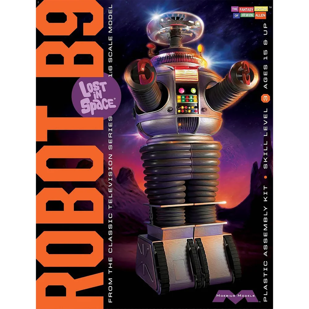 1:6 B9 Robot Lost in Space - Plastic Modelbouwkit Afbeelding 1