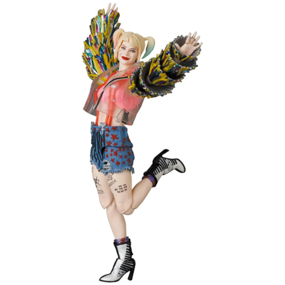 Medicom Birds Of Prey MAFEX Figure - Harley Quinn (Caution Tape Version) Afbeelding 1