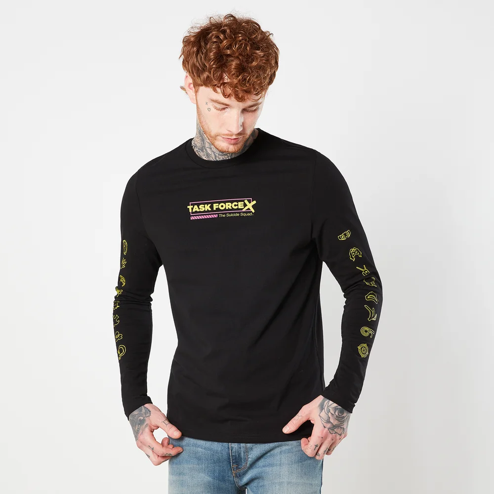 Suicide Squad Task Force X Unisex Long Sleeve T-Shirt - Black - XS Afbeelding 1