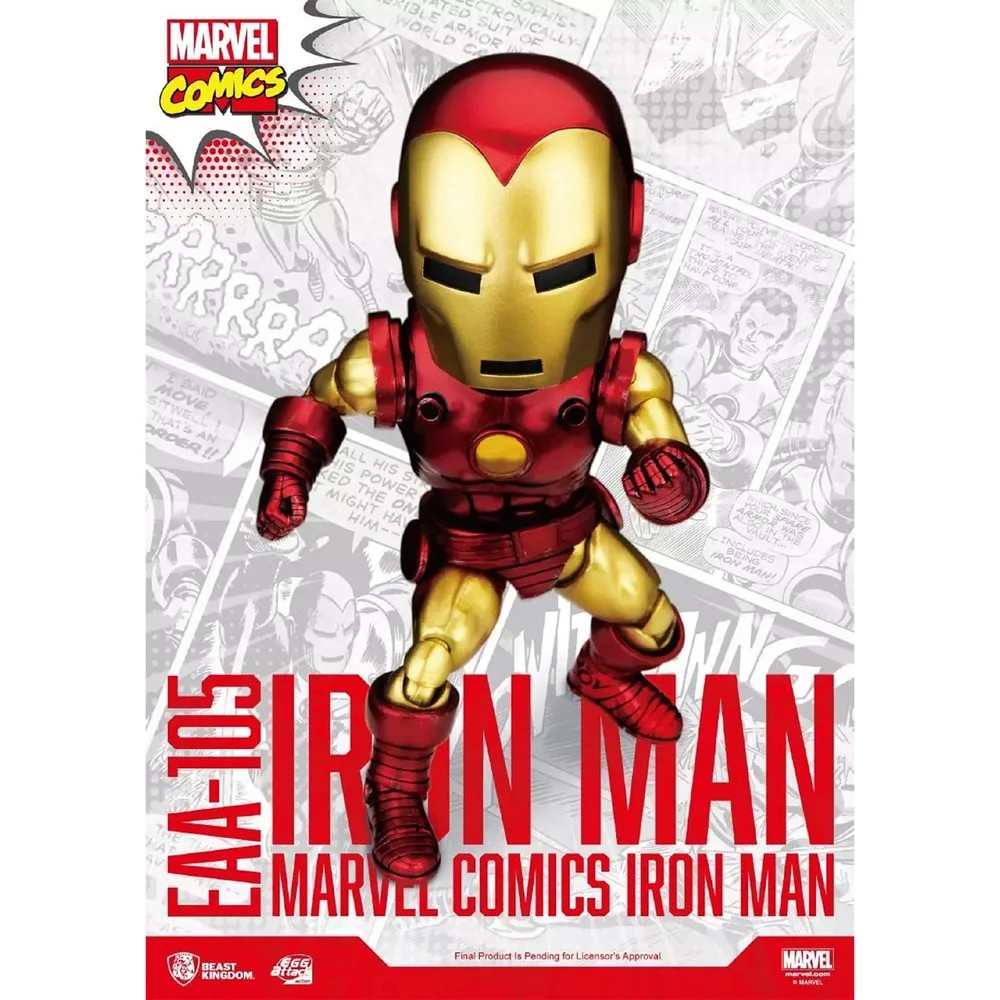 Beast Kingdom Marvel Comics Egg Attack Action Figure - Classic Iron Man Afbeelding 1