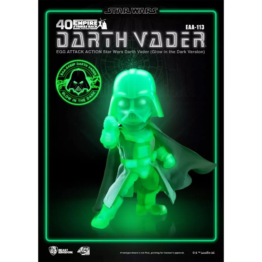 Beast Kingdom The Empire Strikes Back Egg Attack Actiefiguur - Darth Vader (Glow In The Dark Versie) Afbeelding 1