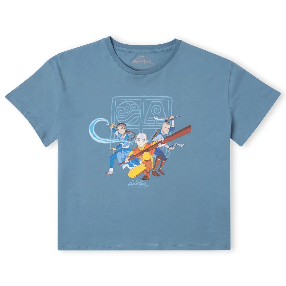 Avatar I Believe Aang Can Save The World Women's Cropped T-Shirt - Teal - XS Afbeelding 1