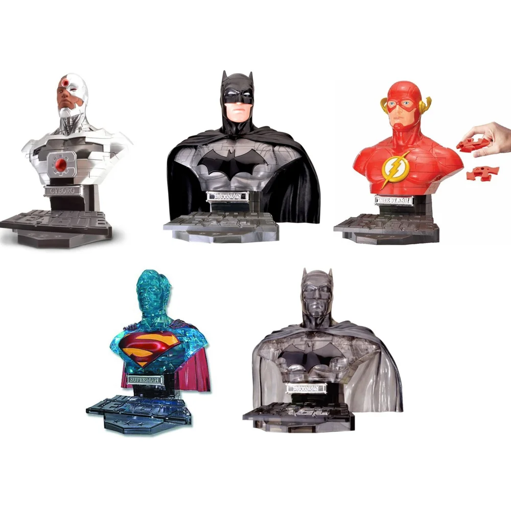 DC Comics 72pc 3D Puzzle Bundle (Includes 5 items) Afbeelding 1