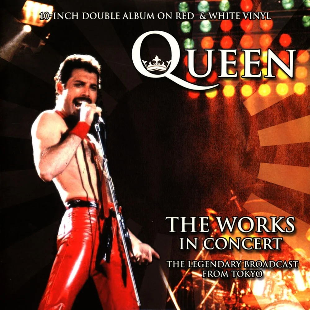 Queen - The Works In Concert (Rood & Wit Vinyl) 2 x 25 cm Afbeelding 1