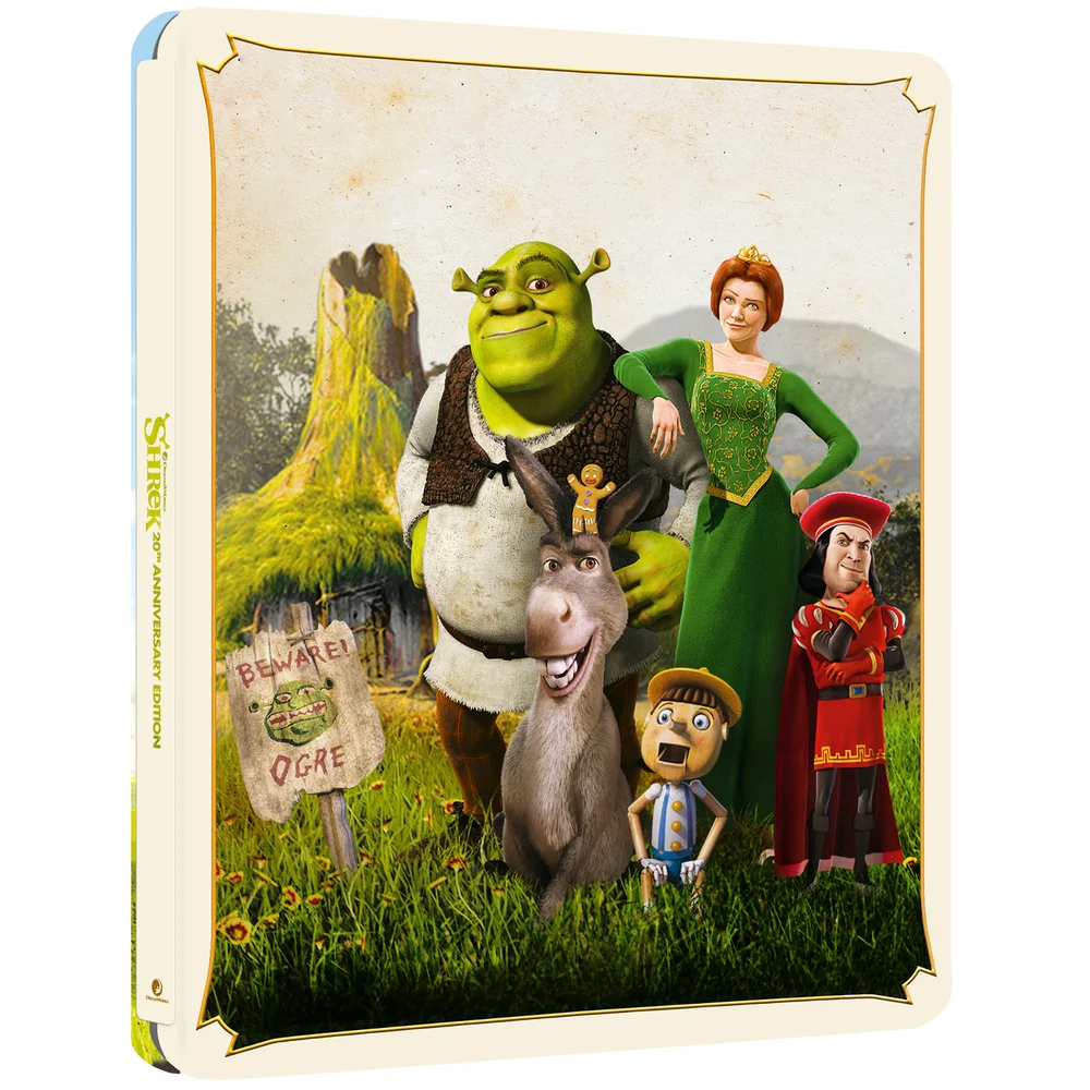 Shrek - Zavvi Exclusief 20e Jubileum 4K Ultra HD Steelbook (Inclusief Blu-ray) Afbeelding 1