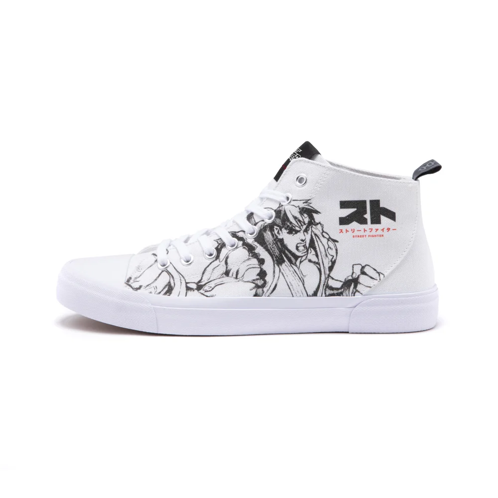 Akedo x Street Fighter High Top - White - UK5 / EU38 Afbeelding 1