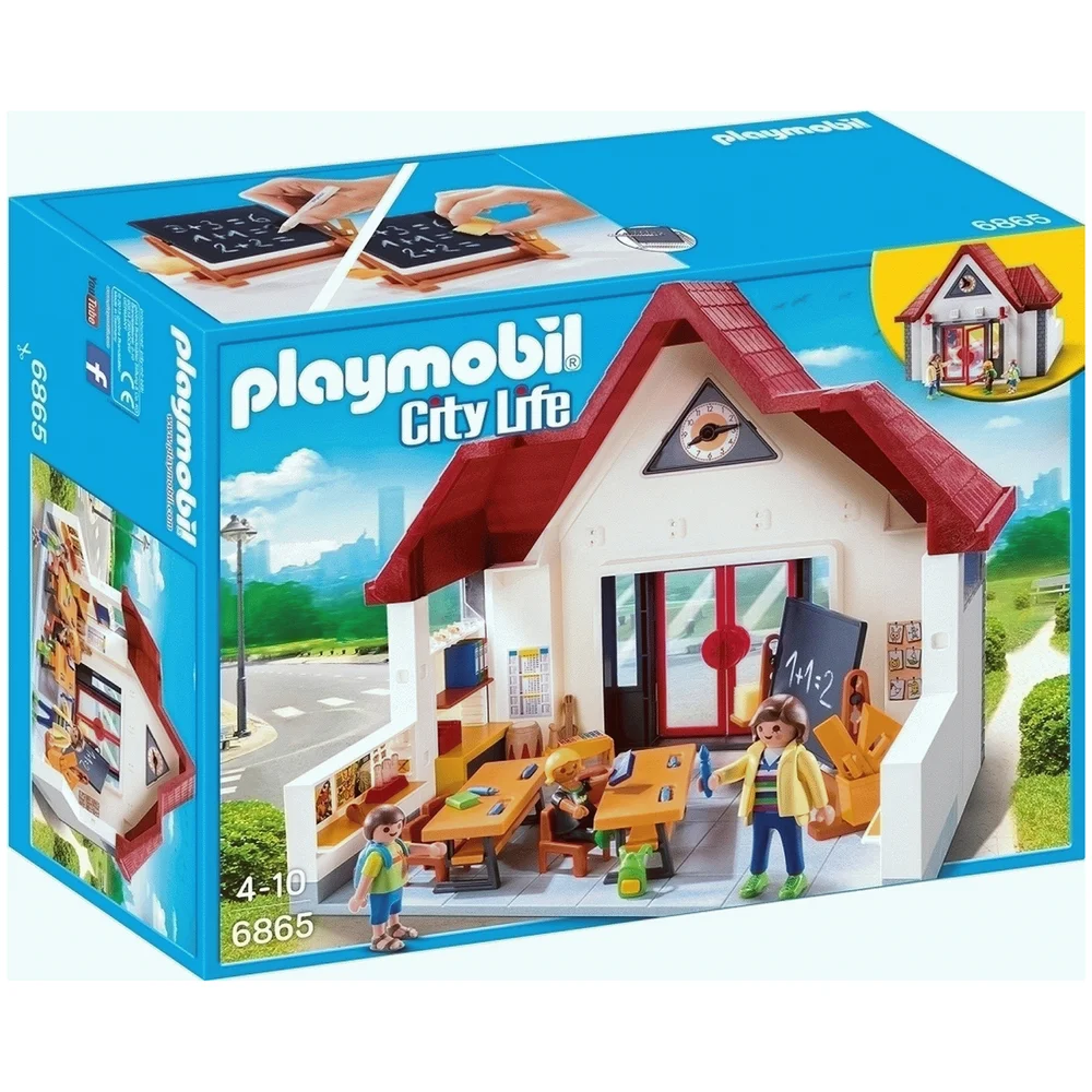 Playmobil City Life School House with Movable Clock Hands (6865) Afbeelding 1