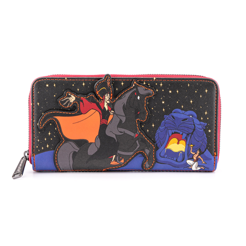 Loungefly Disney Aladdin Jafar Villains Scene Zip Around Wallet Afbeelding 1