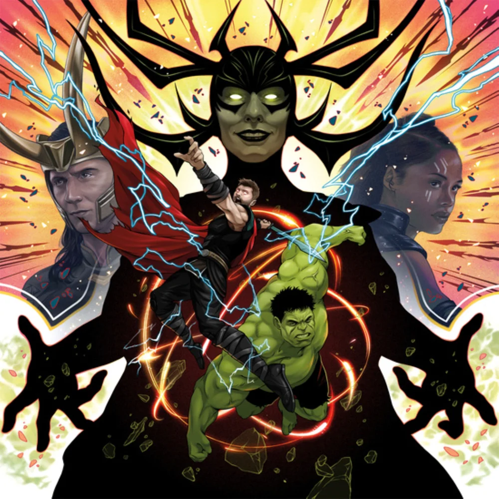Mondo - Thor: Ragnarok (Original Motion Picture Soundtrack) 180g 2xLP (Neon Swirl) Afbeelding 1
