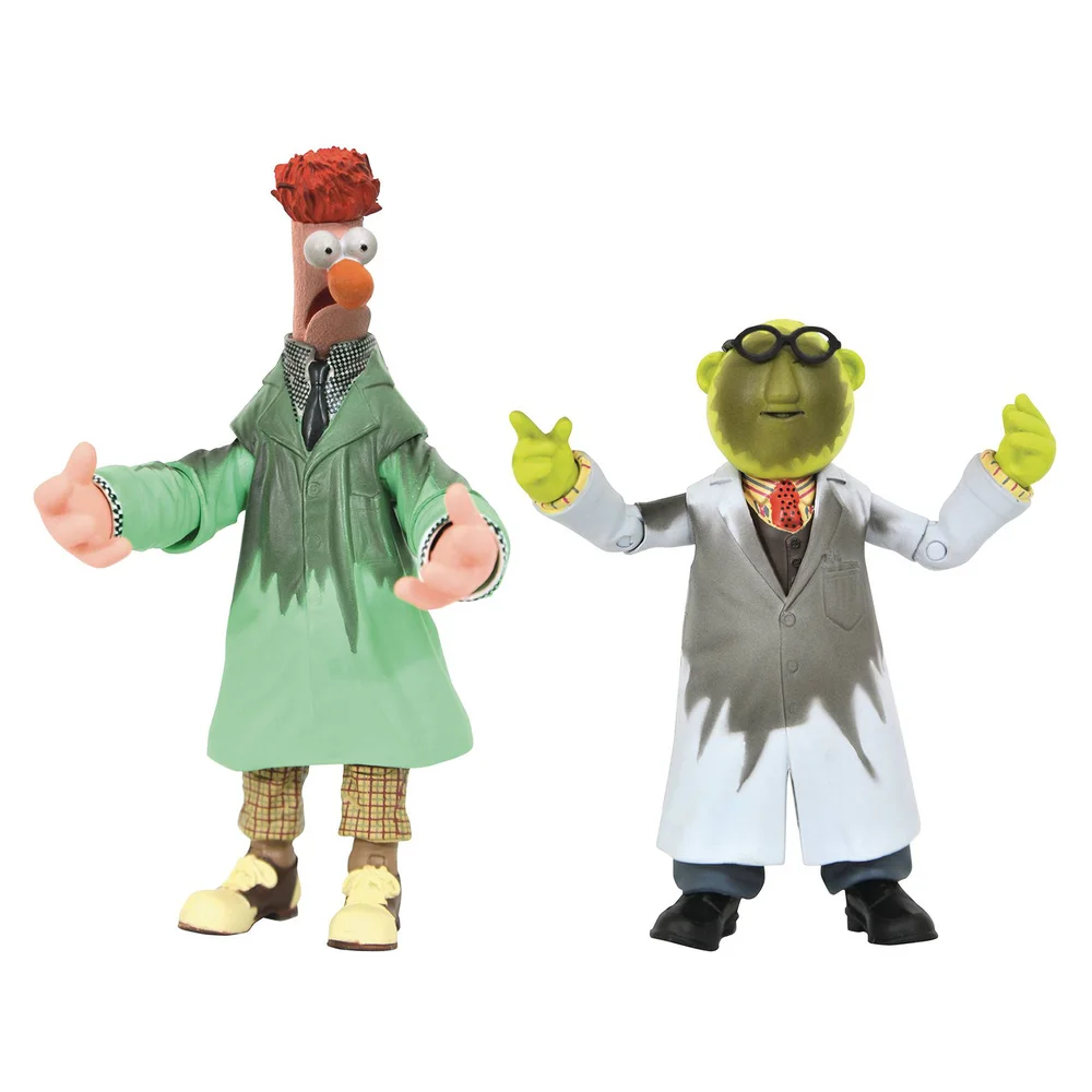 Diamond Select Muppets Dr. Bunsen Honeydew & Beaker Deluxe Action Figure Set (SDCC 2021 Exclusive) Afbeelding 1