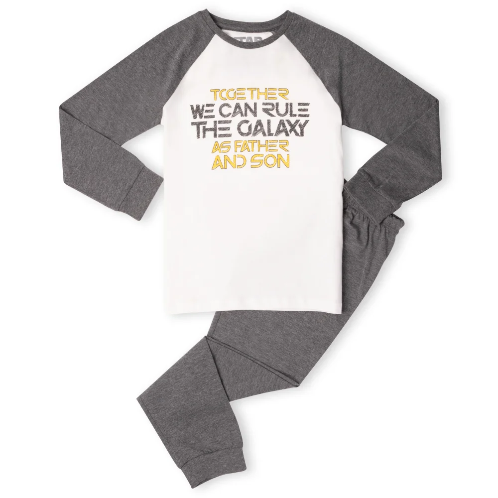 Father And Son Kids' Pyjamas - White/Grey - 98/104 (3-4 jaar) Afbeelding 1