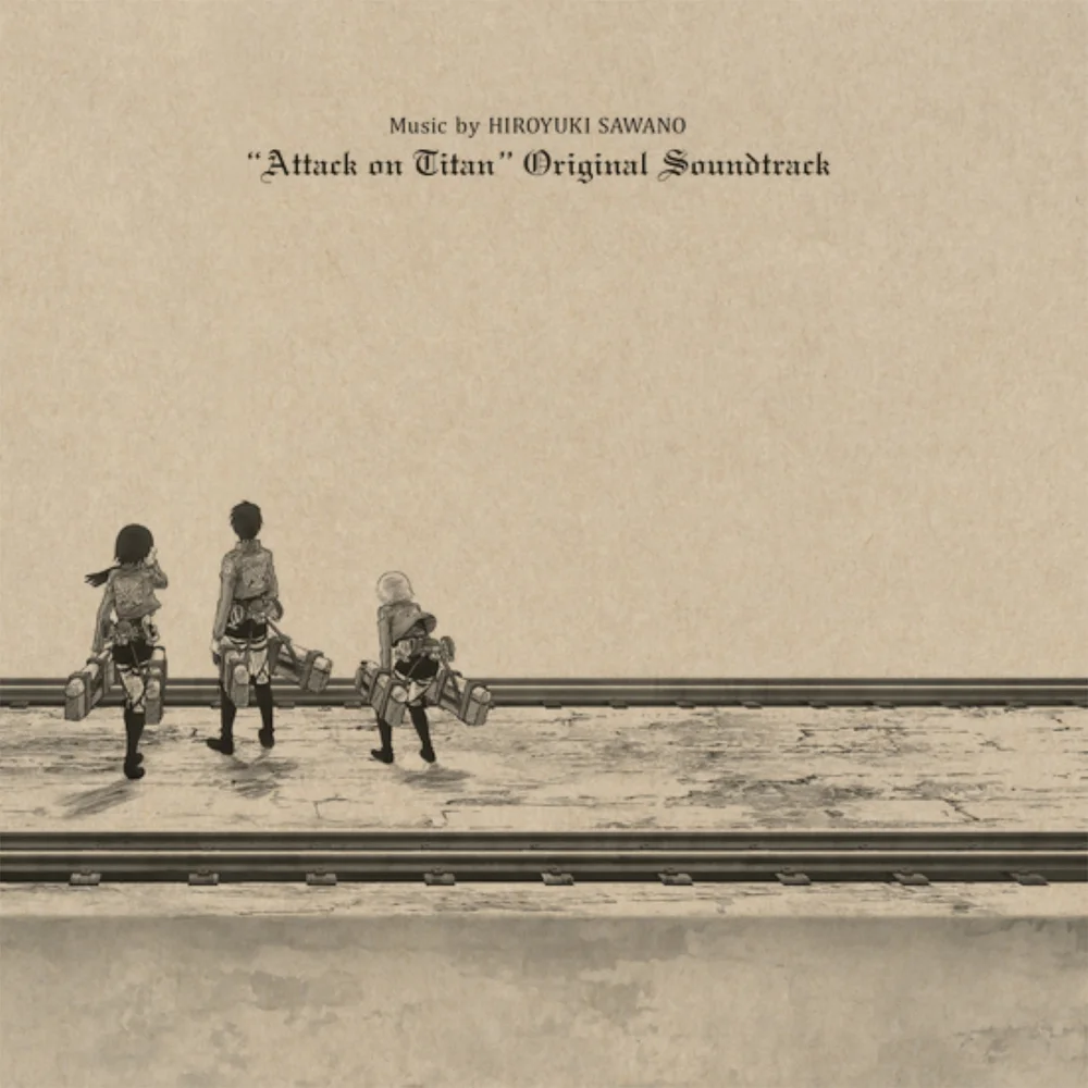 Anime Limited - Attack On Titan (Originele Soundtrack) 180g 3xLP (Blauw & Wit Splatter) Afbeelding 1