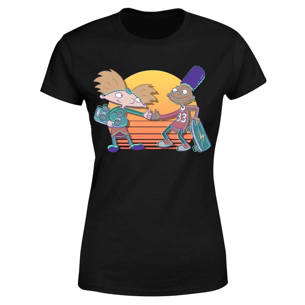 Nickelodeon Hey Arnold Buddies Women's T-Shirt - Black - XS Afbeelding 1
