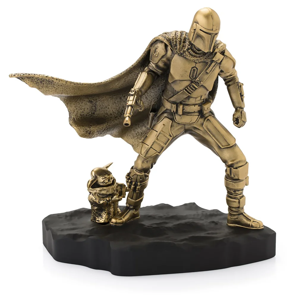 Royal Selangor Star Wars Limited Edition Gilt Mandalorian Figurine Afbeelding 1