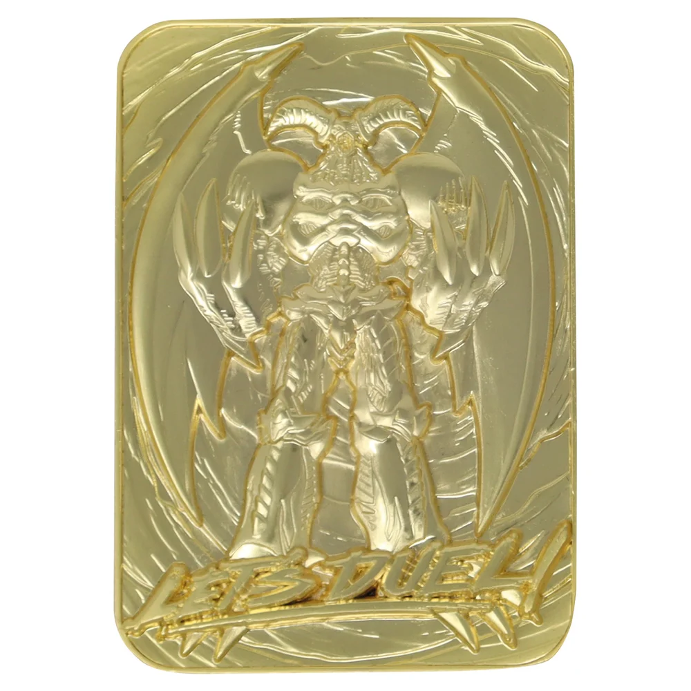 Fanattik Yu-Gi-Oh! Summoned Skull 24K Gold Plated Limited Edition Collectible Metal Card Afbeelding 1