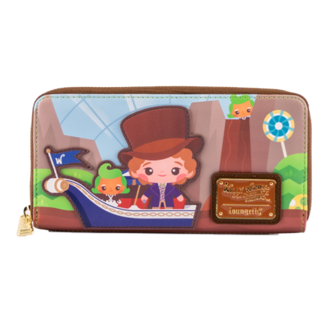 Loungefly WB Charlie And The Chocolate Factory 50th Anniversary Zip Around Wallet Afbeelding 1