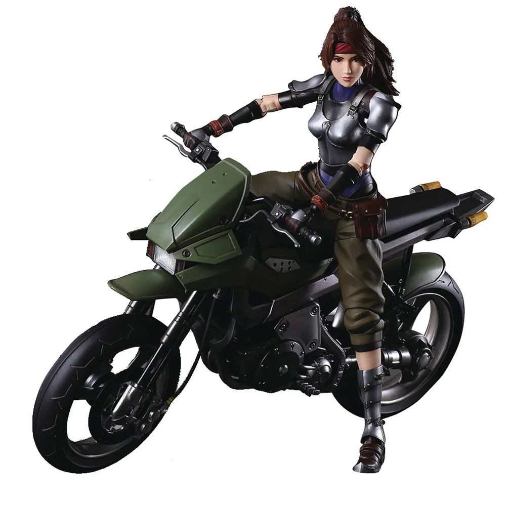 Square Enix Final Fantasy VII REMAKE Play Arts Kai Set - Jessie & Motorcycle Afbeelding 1