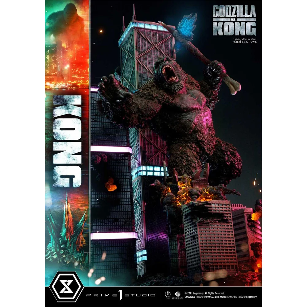Prime 1 Studio Godzilla vs. Kong Ultimate Diorama Masterline Statue - Kong (Final Battle) Afbeelding 1