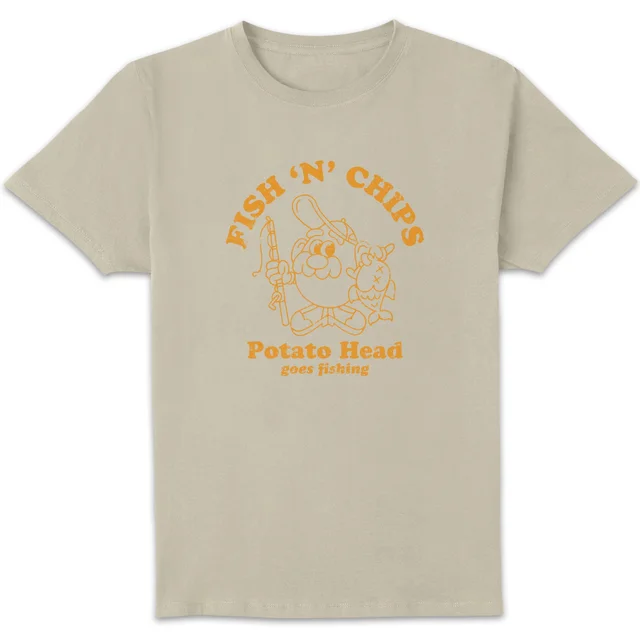 Mr. Potato Head Fish N Chips Men's T-Shirt - Cream