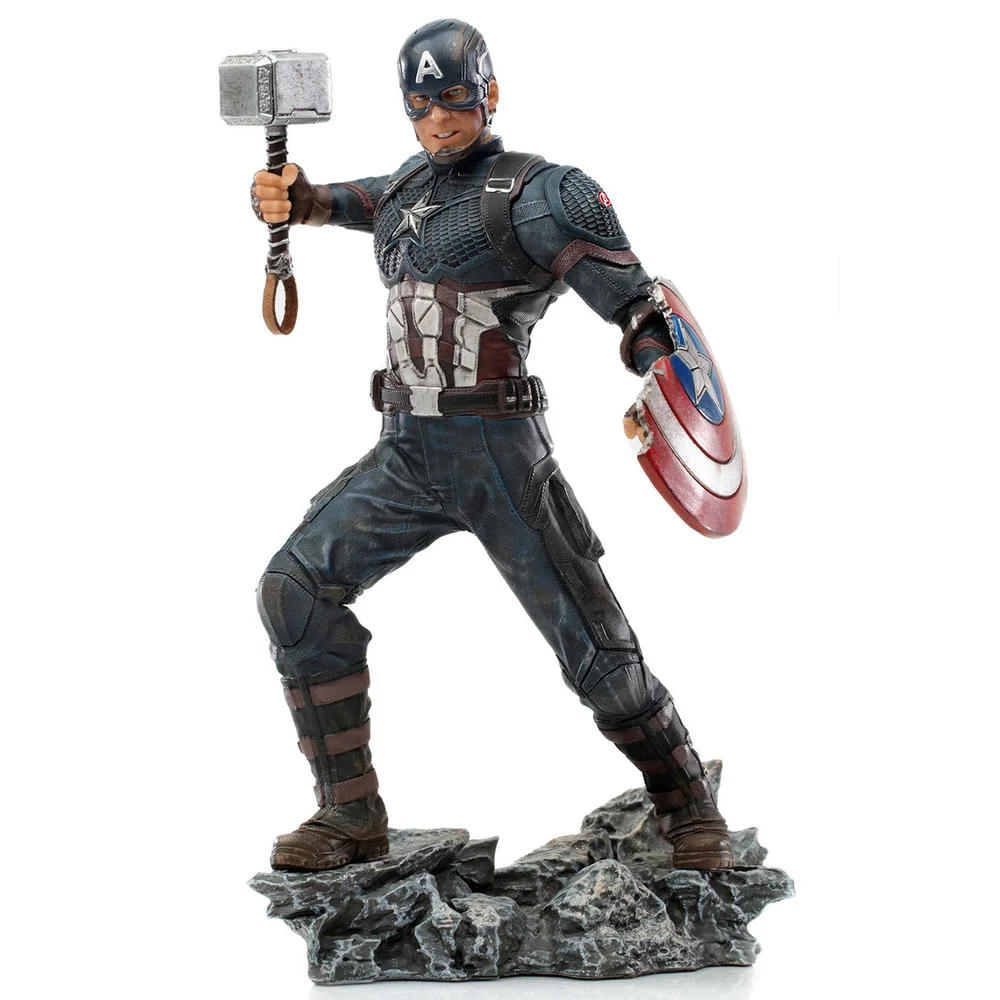 Iron Studios The Infinity Saga BDS Art Scale Statue 1/10 Captain America Ultimate 21 cm Afbeelding 1