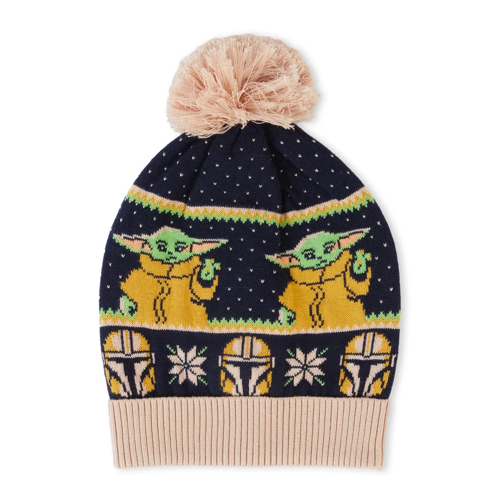 Mandalorian Christmas Beanie Navy Afbeelding 1