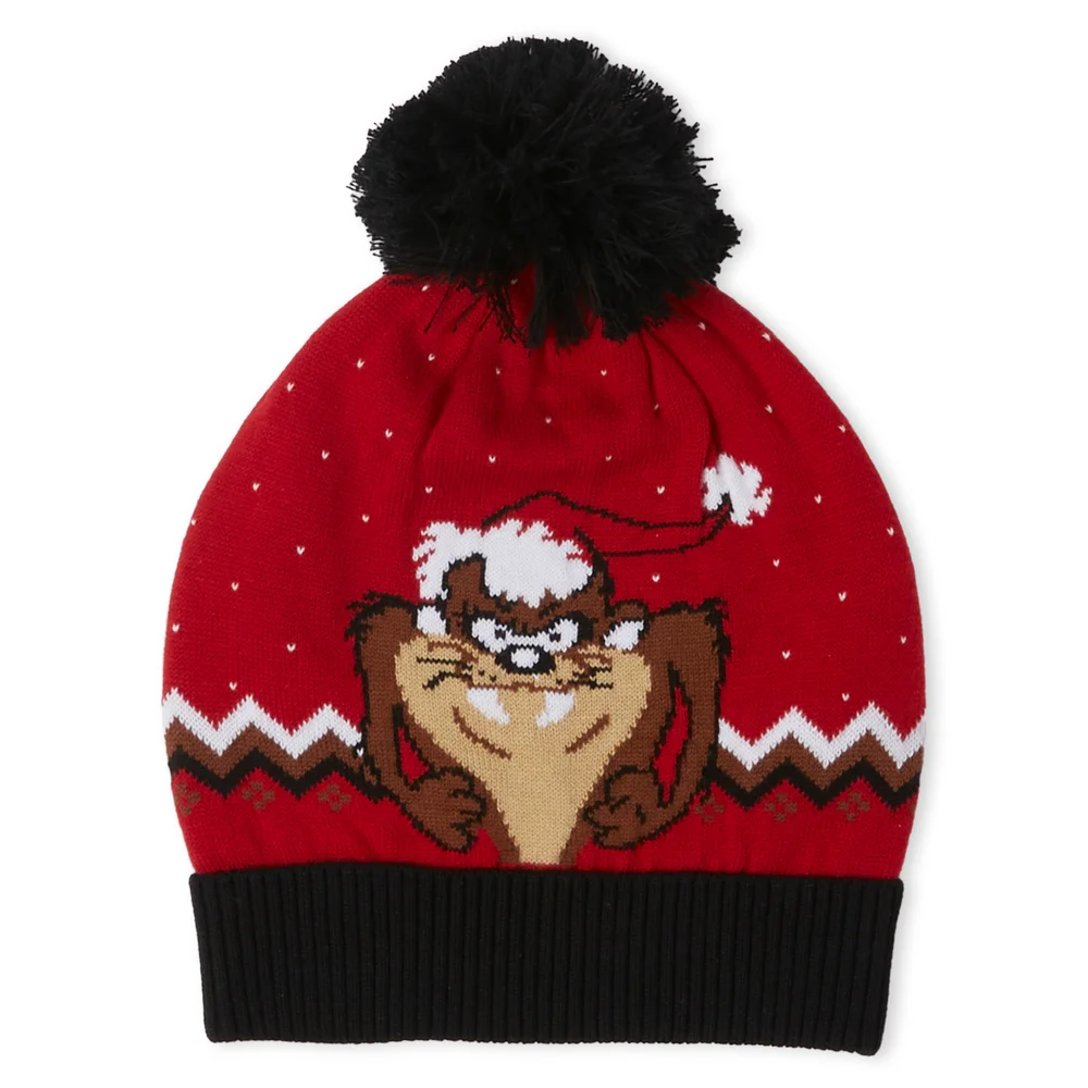 Taz the Season Christmas Beanie Red Afbeelding 1