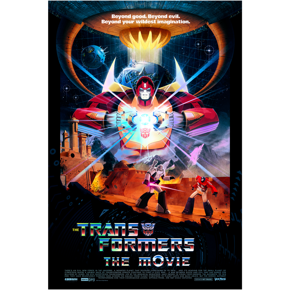 Transformers 24x36" Lithograph Print Holofoil Variant by Matt Ferguson Afbeelding 1