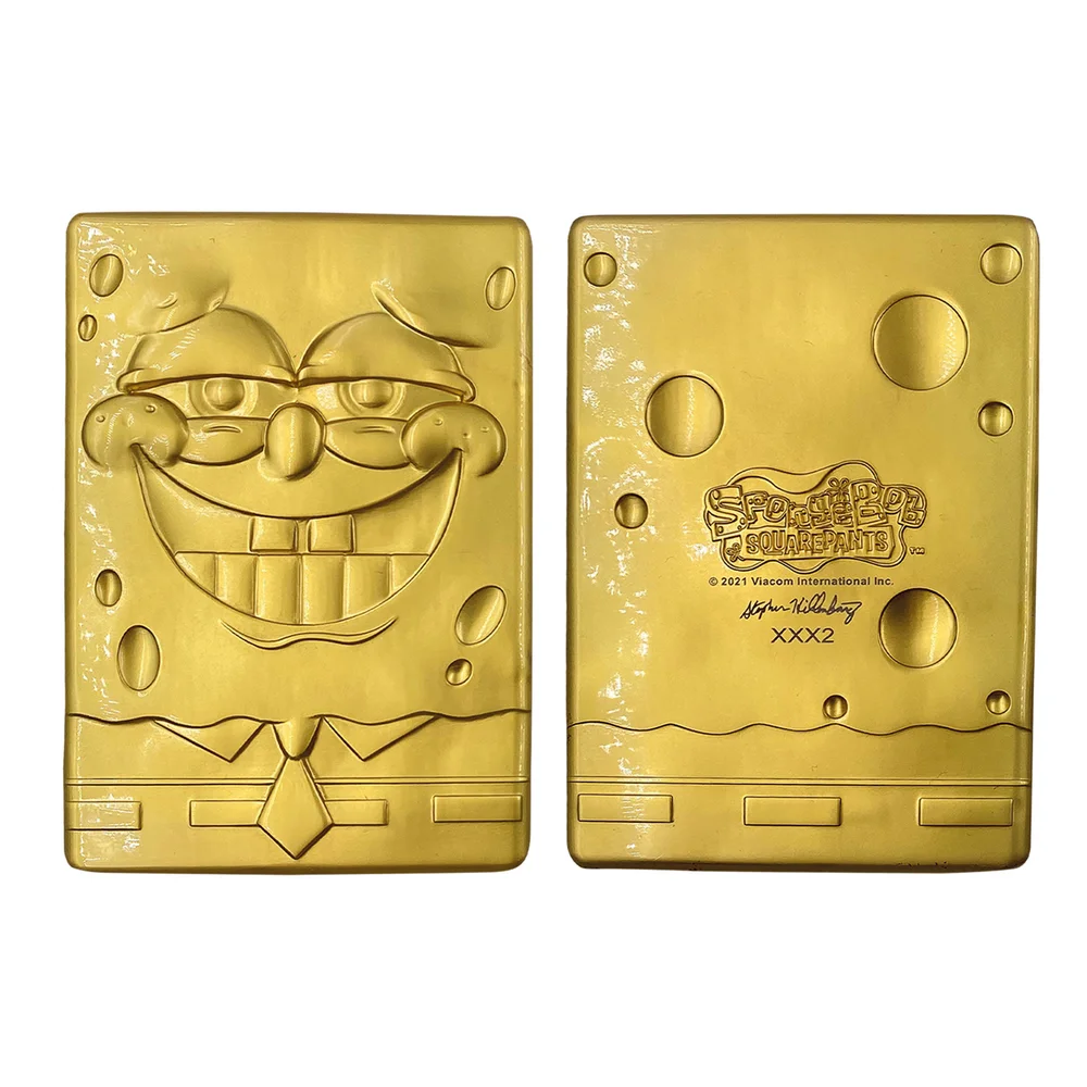 Fanattik SpongeBob SquarePants 24k Gold Plated Ingot Afbeelding 1
